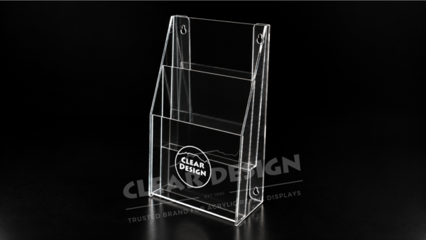 Stepped Two Pocket Brochure Holder