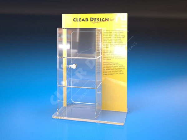 Counter Standing Display Case - Framed Highlight