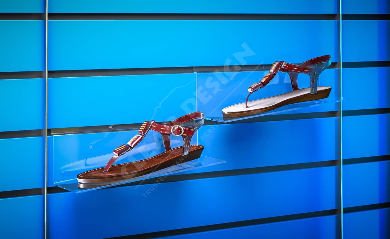 Angled Wall Fixing Shoe Shelf - Image 3