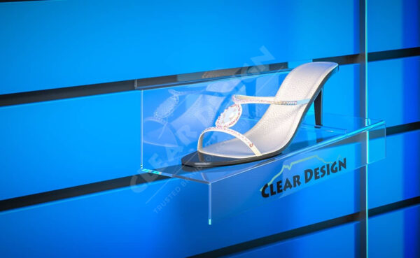 Angled Wall Fixing Shoe Shelf