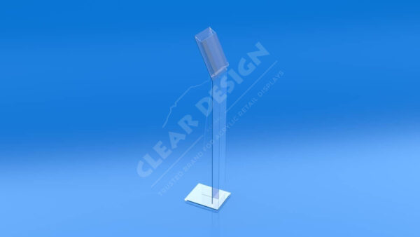 Single Pocket Acrylic Stand Brochure Holder