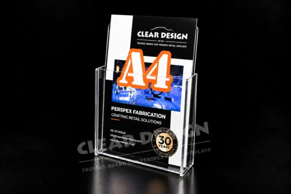 Alternative view of Single Pocket “Portrait” Economy Brochure Holder