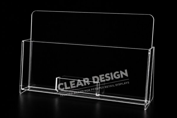 Single Pocket ”Landscape” Economy Brochure Holder with Business card pocket - Image 3