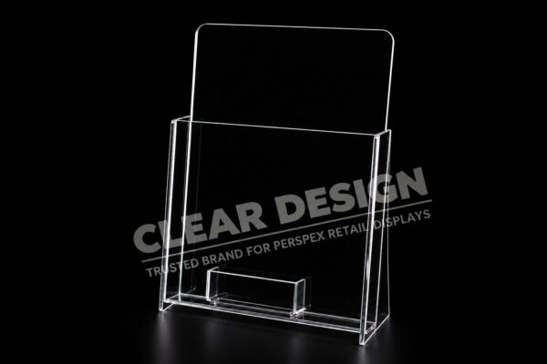 Single Pocket ”Portrait” Professional Brochure Holder with Business card pocket - Image 3