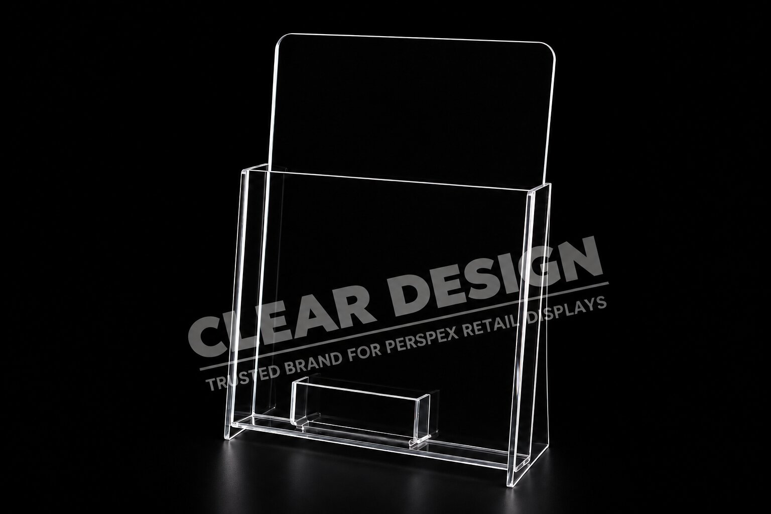 Single Pocket ”Portrait” Professional Brochure Holder with Business card pocket - Image 3