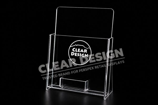 Single Pocket ”Portrait” Professional Brochure Holder with Business card pocket