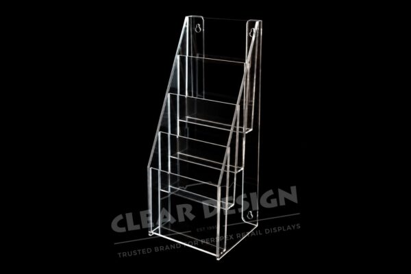 Stepped Four Pocket Professional Brochure Holder