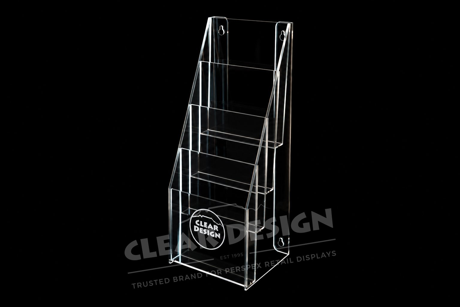 Stepped Four Pocket Professional Brochure Holder - Image 3