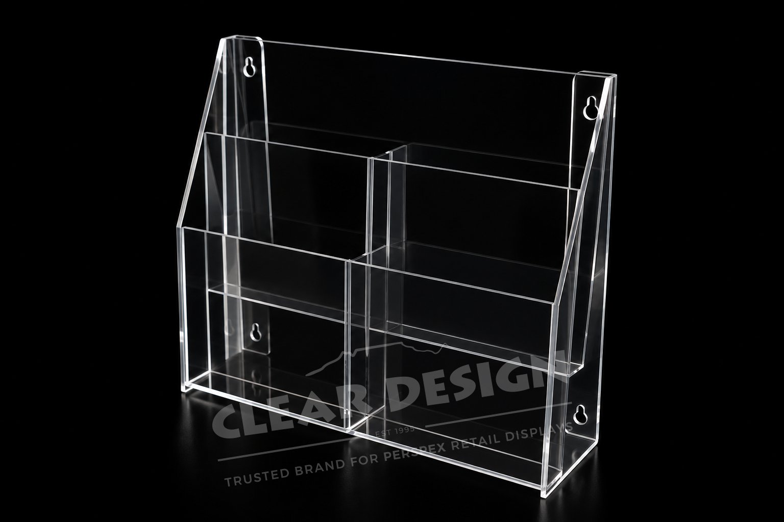 Four Pocket (2 × 2) Professional Brochure Holder