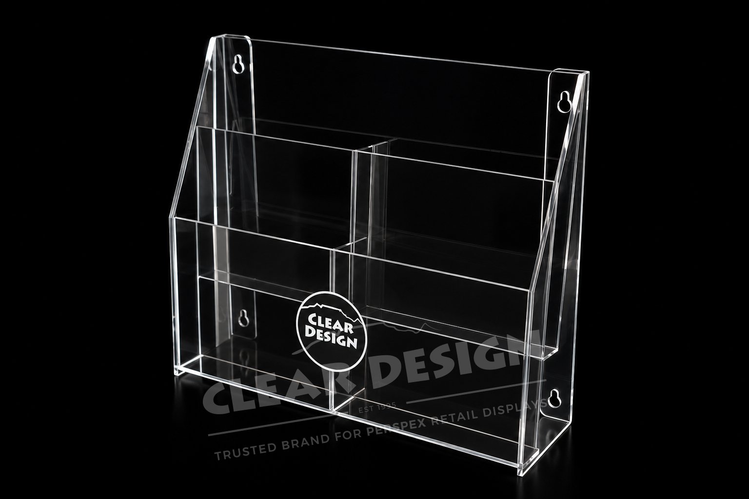 Four Pocket (2 × 2) Professional Brochure Holder - Image 3